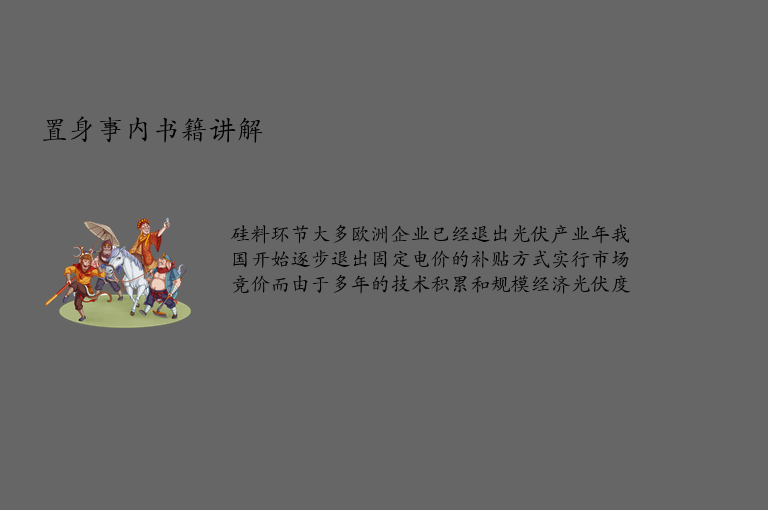 置身事内书籍讲解